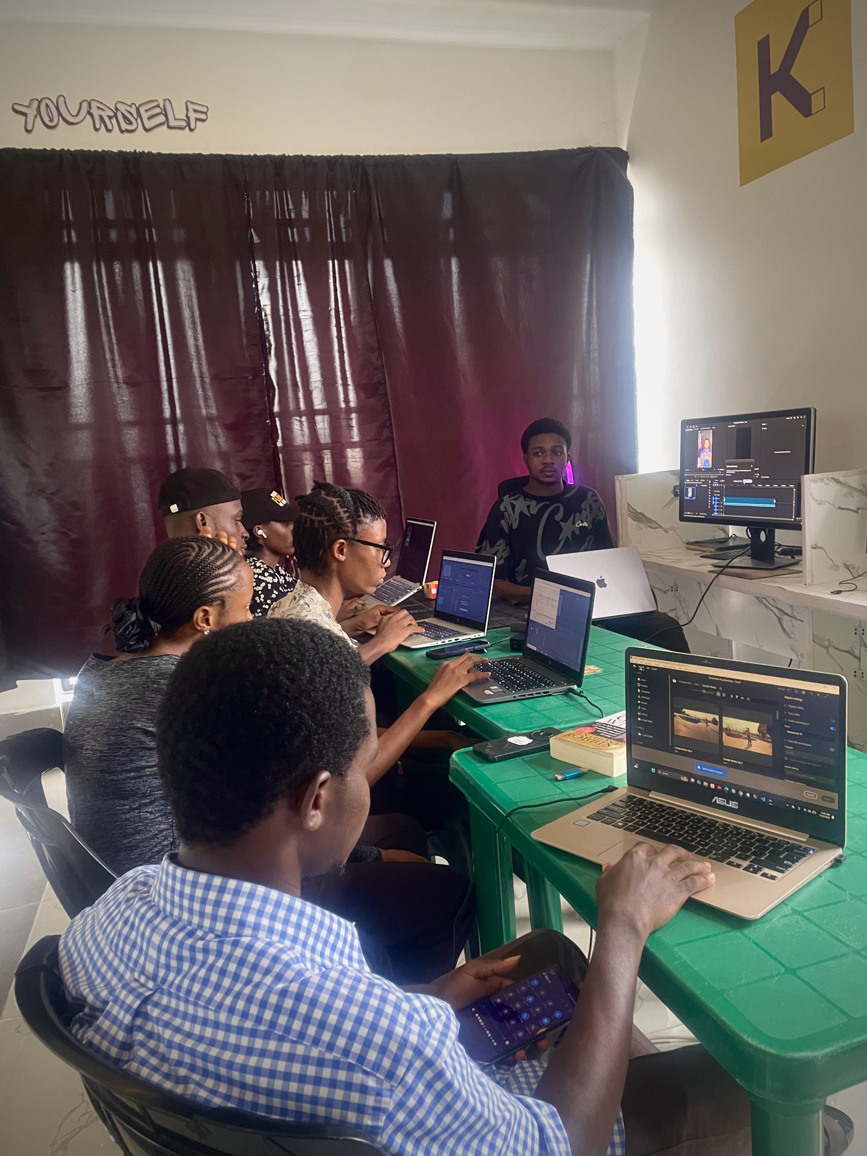 PY50 students learning together at Square One in Uyo