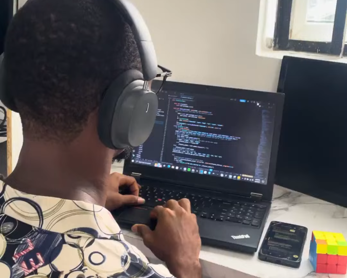 PY50 alumnus working remotely from Square One, Uyo